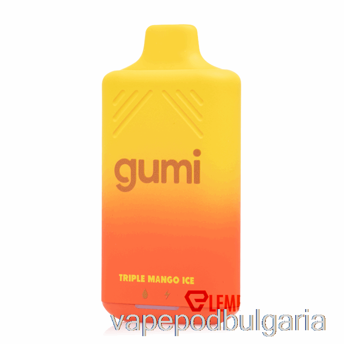 Vape Течности Gumi Bar 8000 за еднократна употреба троен манго лед
